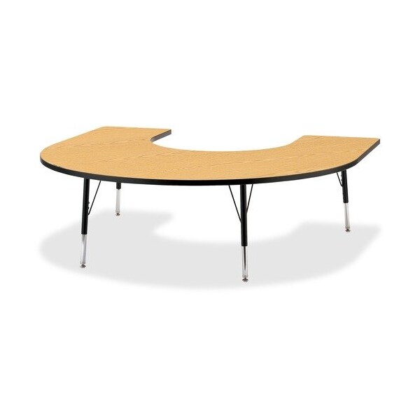 Jonti-Craft TABLE, HORSESHOE, 60X66, OK/BK JNT6445JCE210 - main